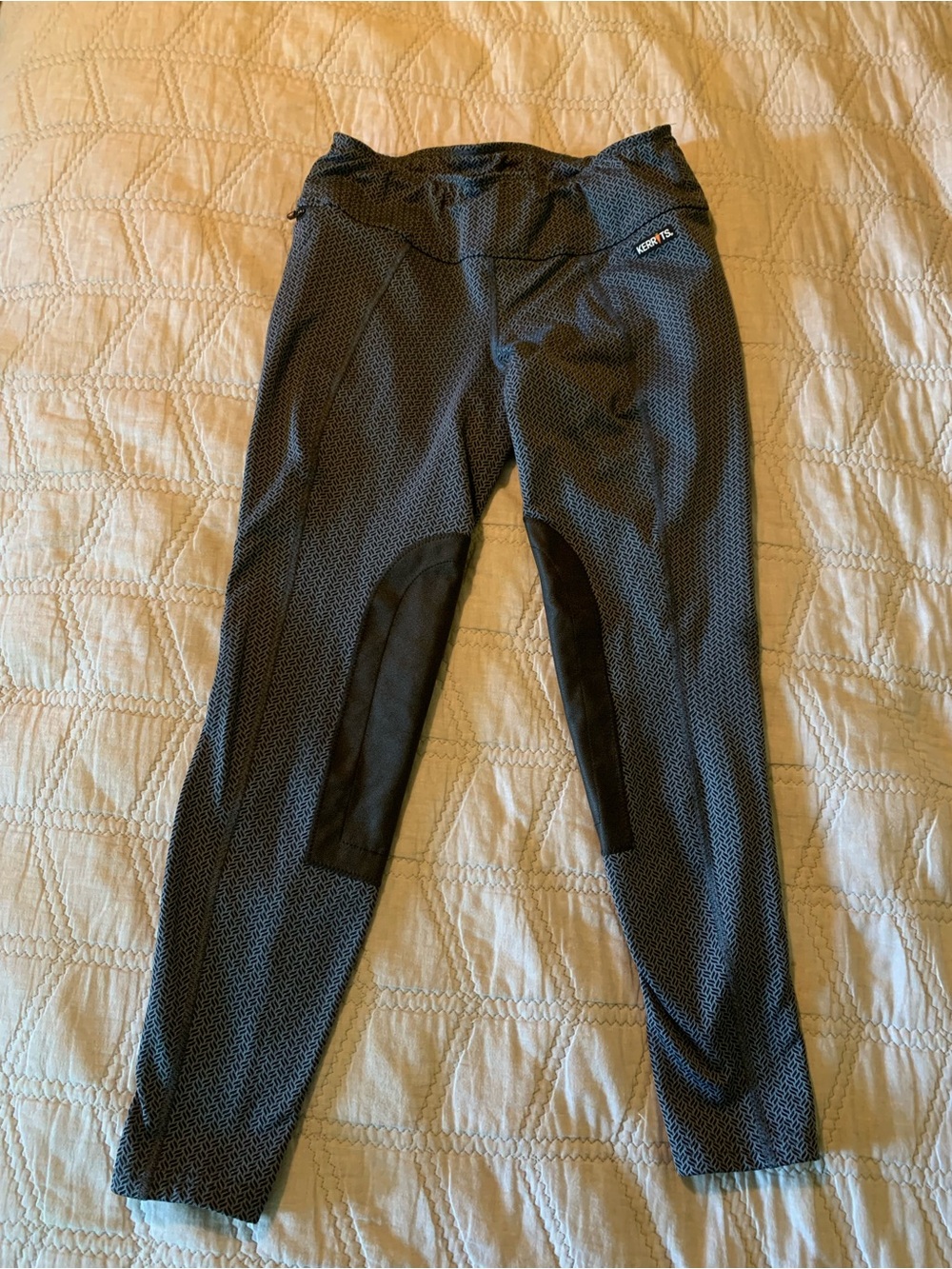 Kerrits Women’s Blue Patterned Equestrian Riding Pants Size M